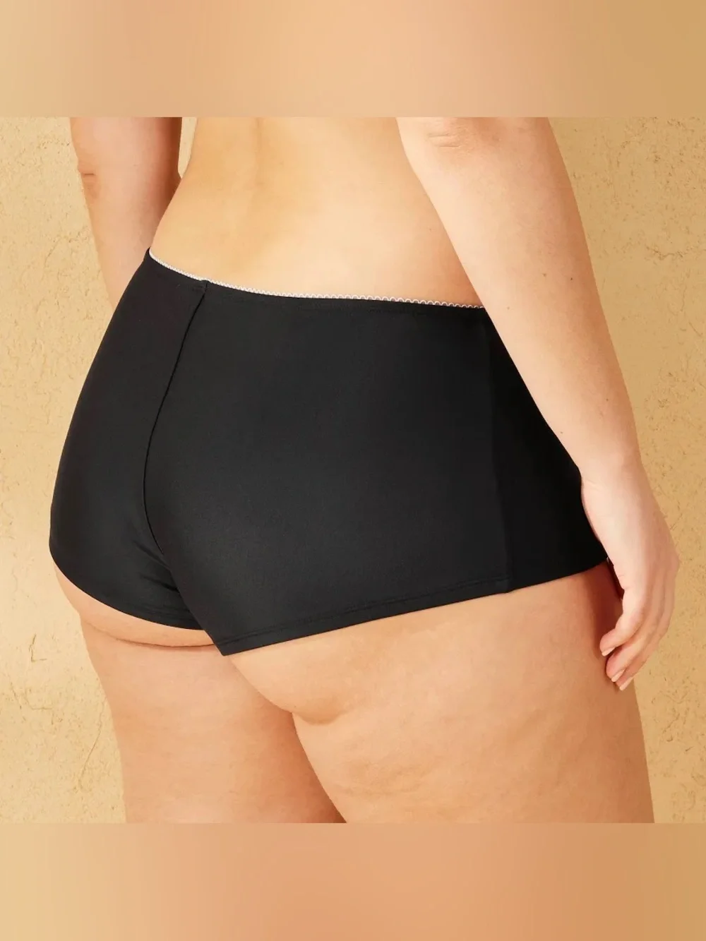 NEW!! Women's Wild Fable Black Swim Bikini Boyshort Bottoms Size S